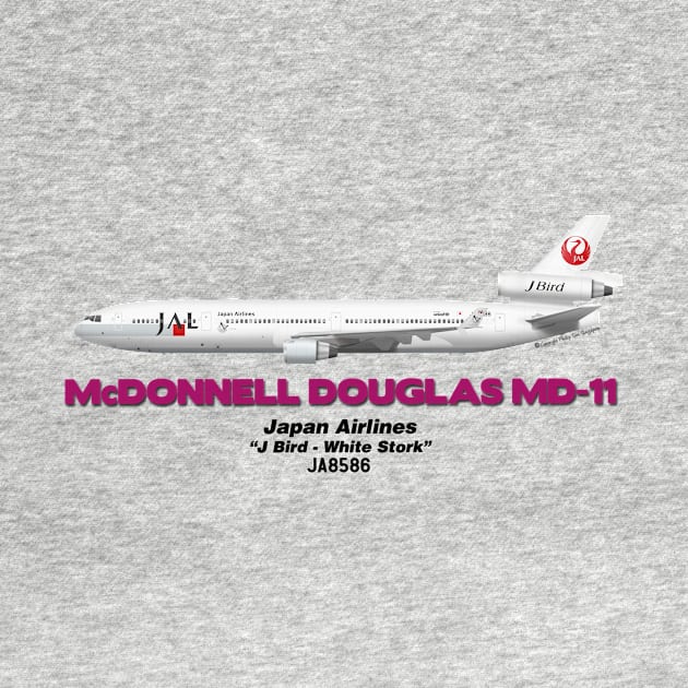 McDonnell Douglas MD-11 - Japan Airlines "J Bird - White Stork" by TheArtofFlying